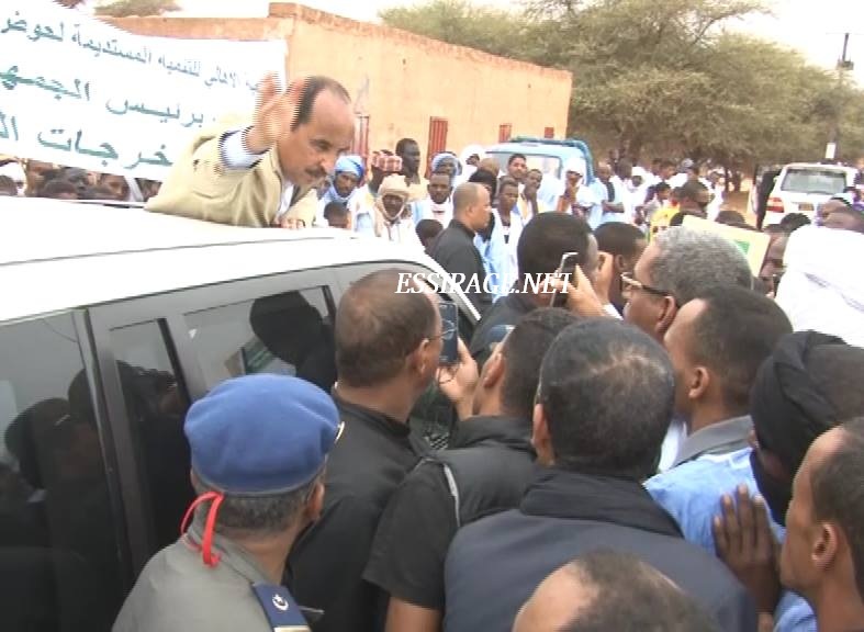 " خلال حديث مع بعض المستقبلين "
